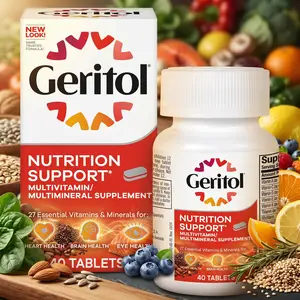 Geritol Multivitamin Supplement - Support Energy & Wellness - 26 Essential Vitamins & Minerals with Iron - 40 Tablets