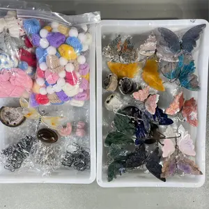 multiple crystal carvings and DIY charms