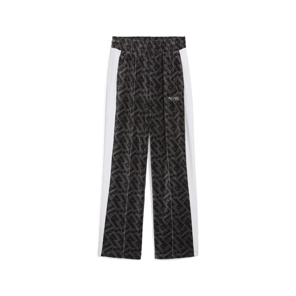 PUMA Womens X Selena Gomez T7 Iconic Straight Drawstring Pants Casual - Black