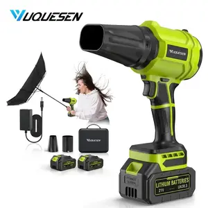 YUQUESEN Cordless Leaf Blower, 980,000 RPM Handheld Leaf Blower with 2 X 4.0Ah Batteries & Charger, Lightweight Leaf Blowers for Patio Cleaning, Lawn Care, Leaves, Dust - Light Green,#SummerVibes