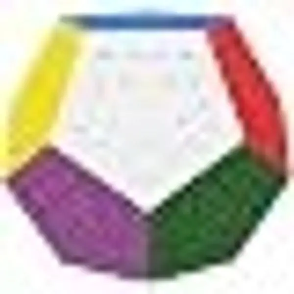 Stickerless 12 Sided Cube Megaminx 5x5 Speed Cub