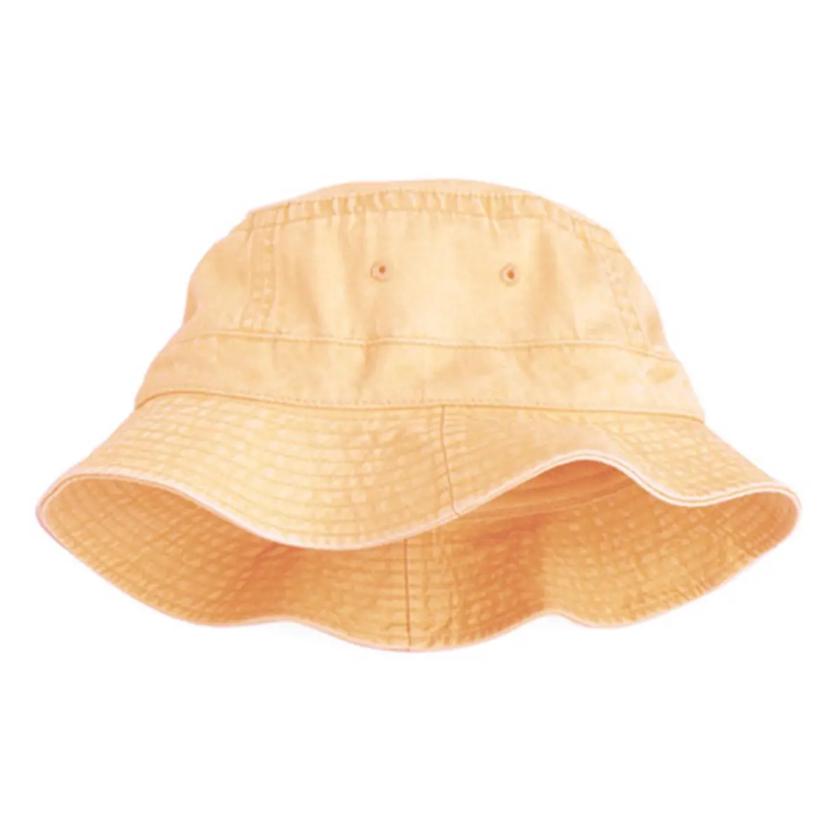 212 MAIN VA101 Cotton Pigment Dye Sun Bucket Hat - Casual Vacationer Style, White, Large