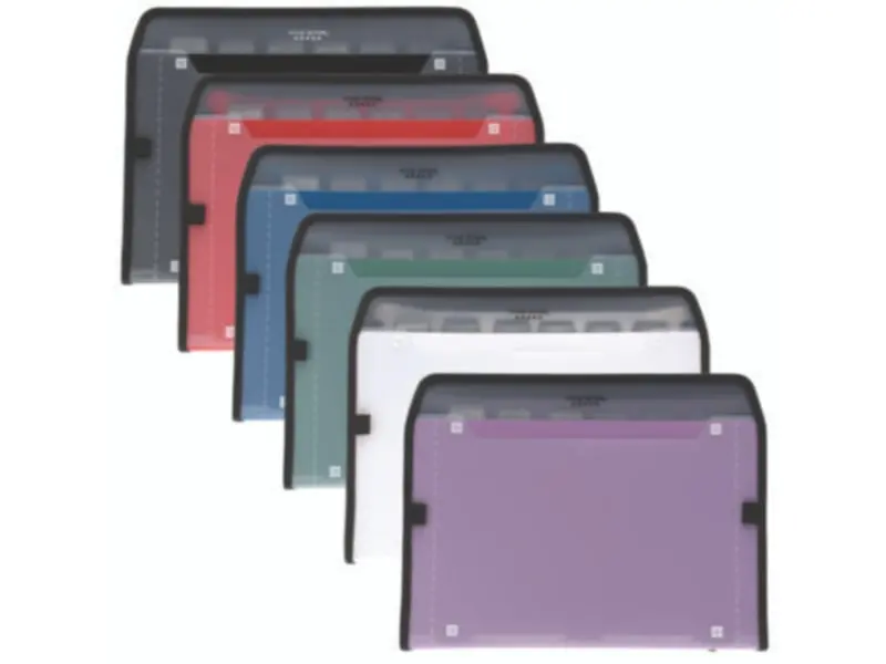 Mead MEA350099 5 Star Sturdy Plastic Letter Size File - Zippered, 7 Sections, 7.5 in., Random Colors, Convenient Pen Storage, Ideal for Homework & Class Assignments (Computers & Office Filing Products), Convenient Storage For Pens