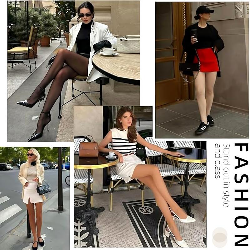 2pairs- High Waist Shaping Tights, 40D Sheer to Waist Pantyhose for Women, Tummy Control & Butt Lifting, Soft Durable Nylon Stockings for All-Day Comfort, Perfect for Casual, Formal & Office Wear