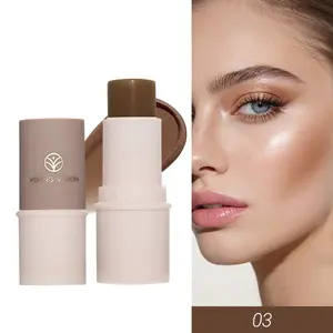 YOUNG VISION Trio Contour Stick, Compact & Portable, Creamy Smooth Matte Finish, Beginner-Friendly, Sculpting Makeup Tool