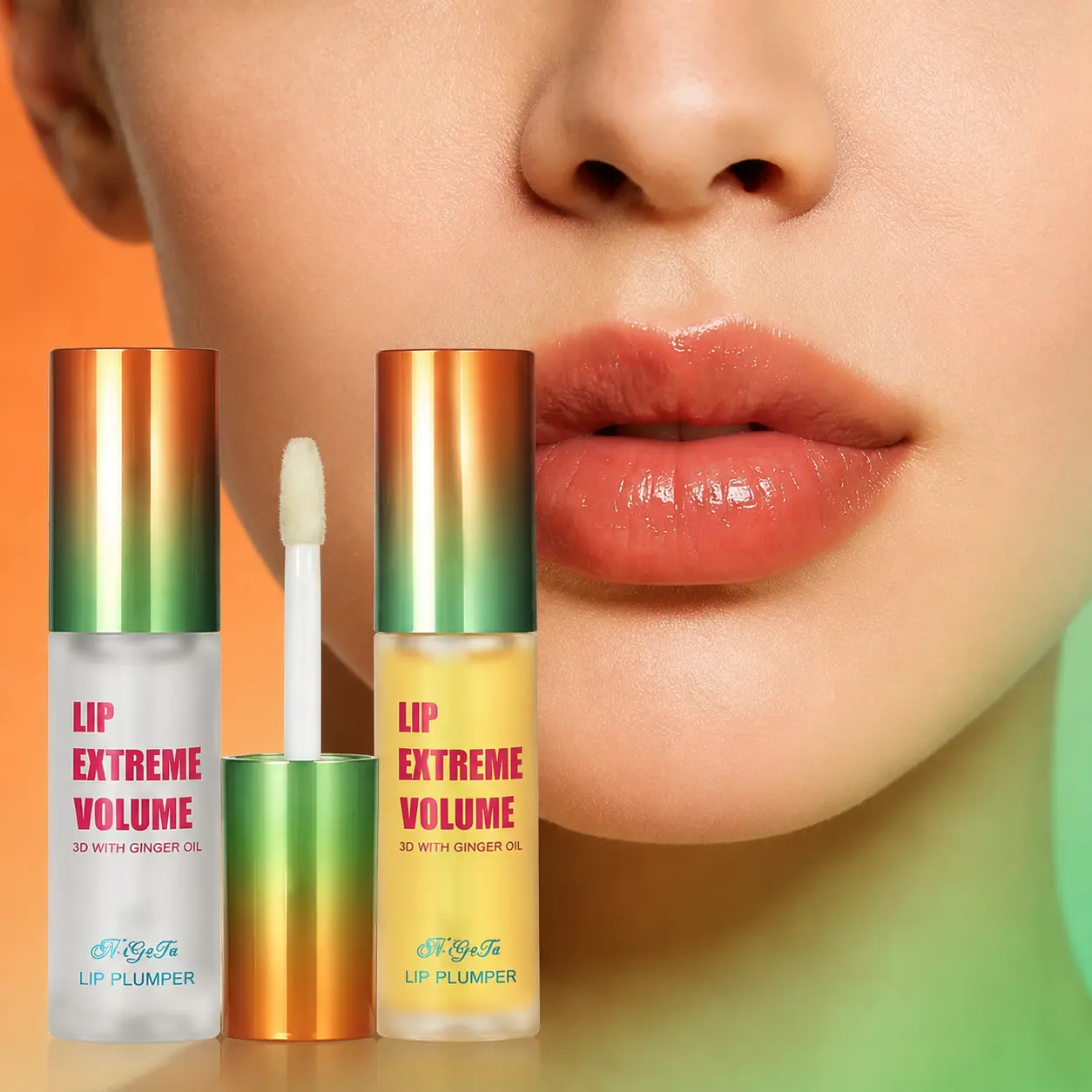 Giant Lipstick Plumping Oil Balm - Long-Lasting Moisturizing Gloss Serum, Hydrating Care for Smooth Elasticity & Fine Lines Repair