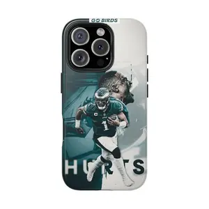 Jalen Hurts Themed Phone Case Premium Matte Texture, Protection, Shockproof,  Anti-Fingerprint For IPhone 17-12, Pro Max, Pro Plus, and Samsung S25-22 Protection Safety