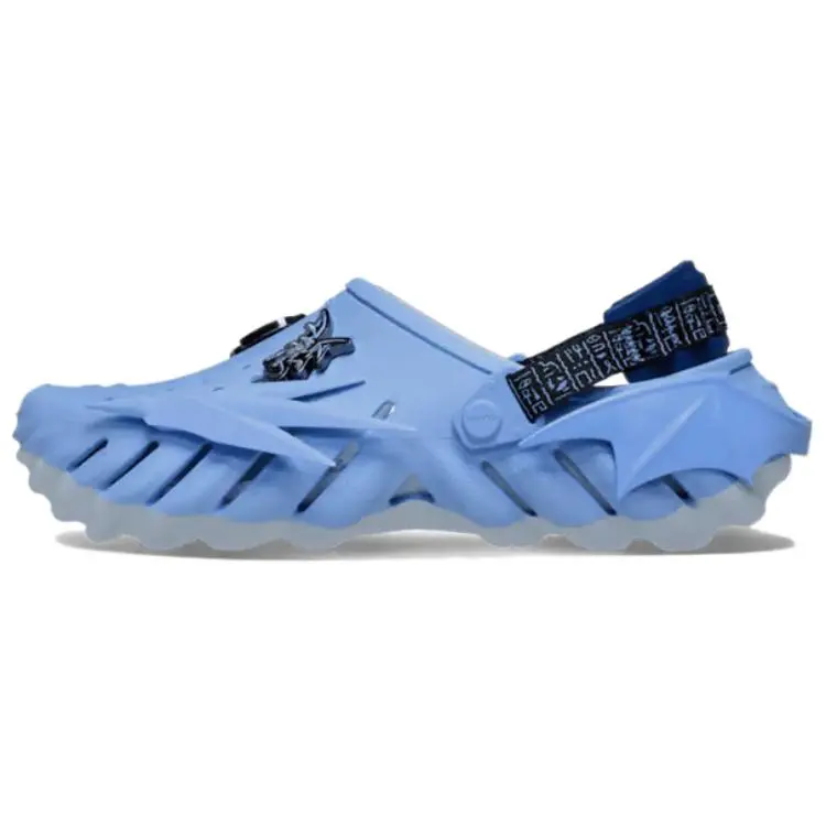 Men's Crocs Echo Clog - Yu-Gi-Oh! Collaboration, Blue-Eyes White Dragon Dragon Motif, Blue White Cushioned Sole Sneaker for Casual Wear & Everyday Shoes