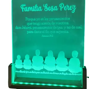 8x10 Personalized Acrylic LED Lamp - Perfect Gift for Any Occasion