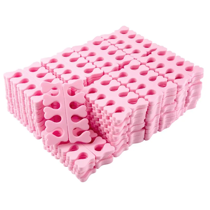 10/50/100PCS Pedice Sponge Toe Separators Non-Slip Foot Spa/Pedicure Spacers, Prevent Toe Sticking, Soft Comfort & Hygienic Easy Clean Ideal for Professional Nail Salon Care & Home Pedicure