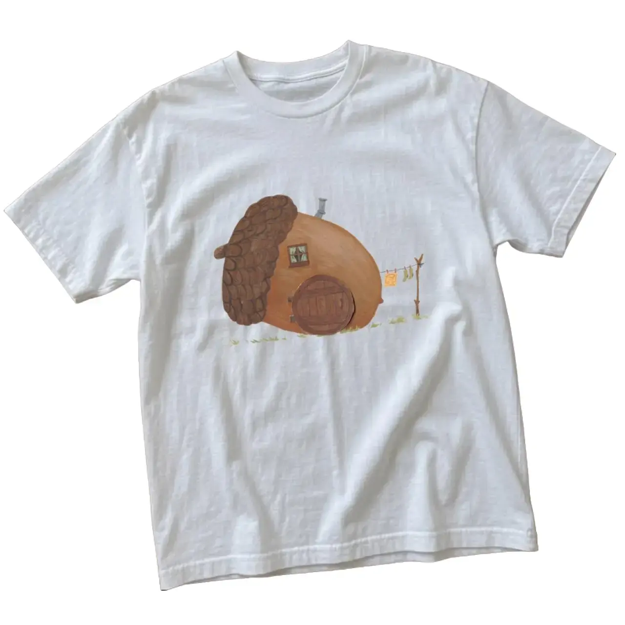 Y2K Cute Acorn House Graphic T Shirt, Woodland Cottage Inspired Tee, Vintage Nature Aesthetic Unisex Shirt, Cozy Casual Top, Unique Gift For Nature Lovers, Cottagecore Fans
