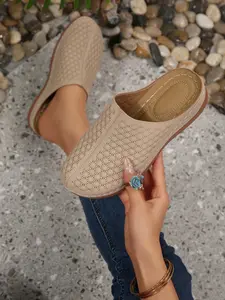Comfortable Soft Sole Slip-On Shoes for Women, Breathable Hollow Out Design, Anti-Slip Mules, Sporty Breathable Clogs, Casual Outdoor Footwear, Versatile Usage, Perfect for Commuting & Leisure, Non Slip Mules