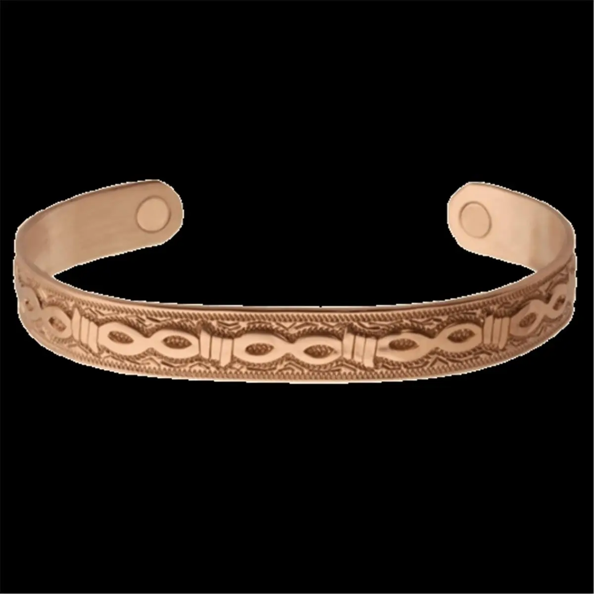 Sabona Barb Western Style Unisex Comfortable .99% Pure Copper Magnetic Cuff Bracelet with 1700 Gauss Samarium Cobalt Magnets, 6 in. Medium Size Sports Wristband, Sporty Sports Wristbands