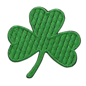 Irish Clover Embroidery Biker Patch