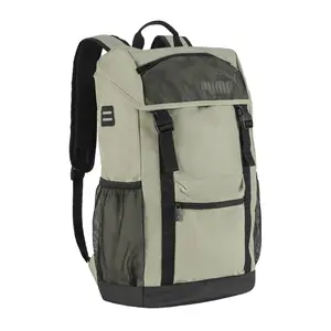 PUMA Mens Flap Polyester Backpack Casual - Grey