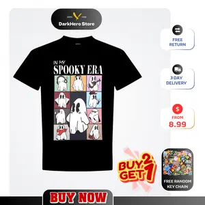Halloween for Women Halloween Shirts in My Spooky Era Gh0st, Summer Outfits, T-Shirt For Unisex Womenswear Top Casual Streetwear Gifts Shirts