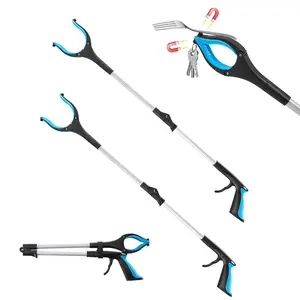 【Summervibes】VEVOR Grabber Reacher Tool,  2-Pack 34" Foldable Reacher Grabber Pickup Tool with 360° Rotating Wide Jaw and Dual-Sided Magnet, Lightweight Grabber Reacher Tool for Seniors, Trash Picker Upper Grabber