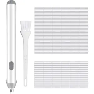 Electric Eraser for Drawing,  Operated Eraser with 140 Refills, Electric Erasers Kit for Artist, Art Erasers for Painting, Sketching, Drafting, Detailer Tool for Crafting EEW001(White)