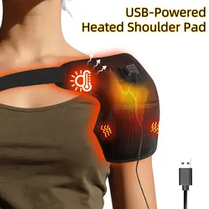 USB Heated Shoulder Pad, Shoulder Warmers, Three Temperature Settings, Portable Warmth, Comfortable Shoulder Protection, Unisex, Ideal for Men and Women, USB Powered Heated Shoulder Pad
