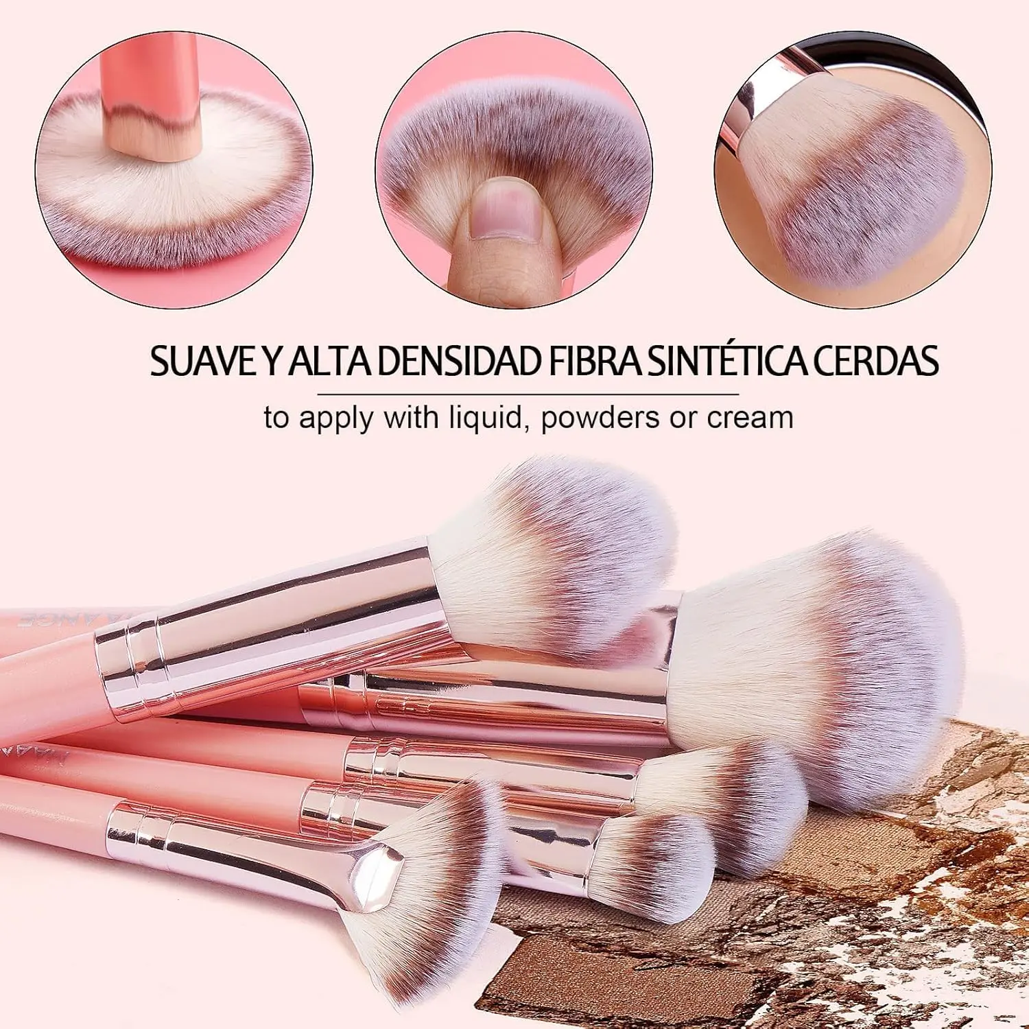 Makeup Brush Set with Sponge and Puff, Synthetic Makeup Brushes, Ultimate Beauty Tools Kit, Complete Cosmetic Brush Collection for Flawless Application, with Makeup Brush Organizer Makeup Brush Set with Sponge and Puff, Synthetic Makeup Brushes, Ultimate Beauty Tools Kit, Complete Cosmetic Brush Collection for Flawless Application, with Makeup Brush Organizer