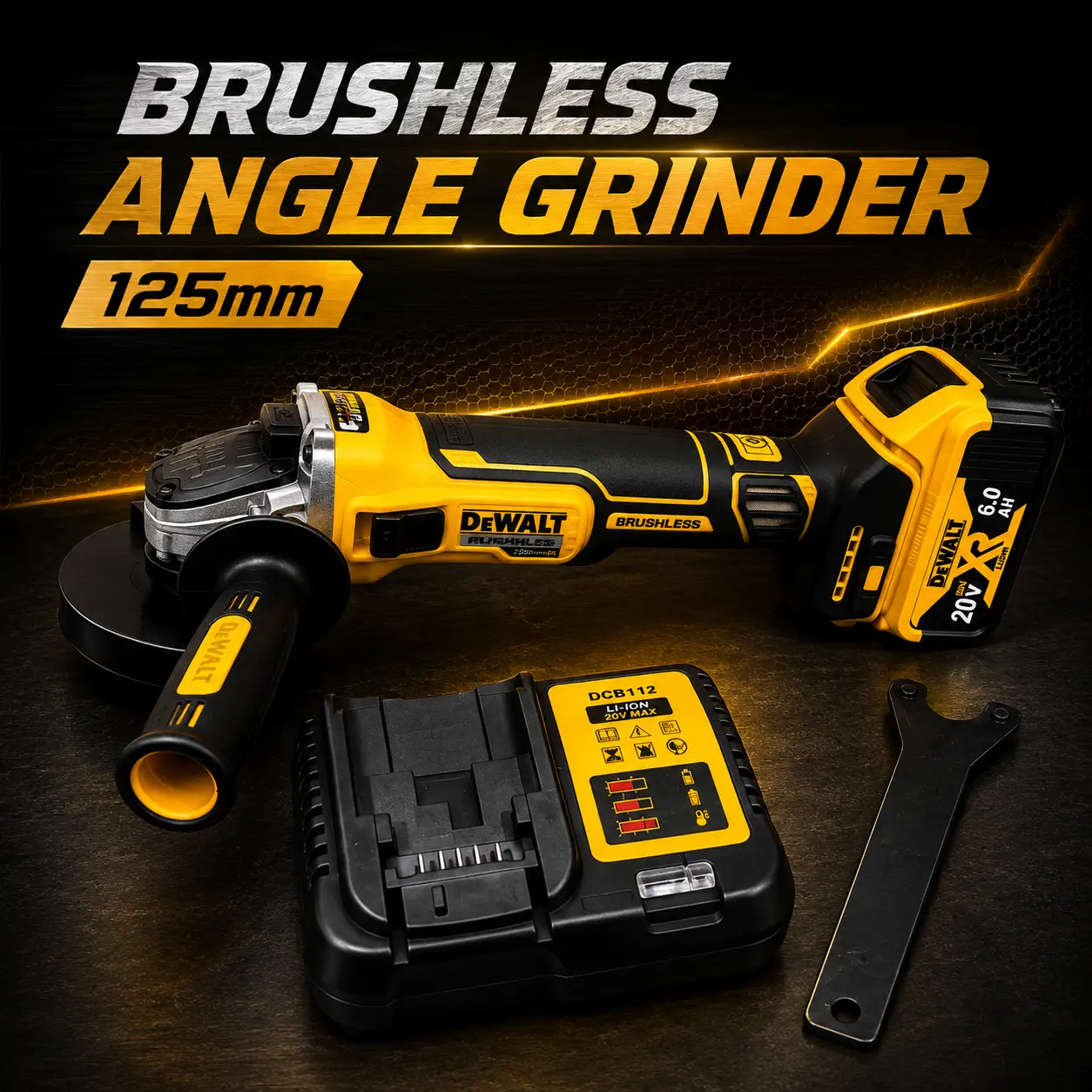 Dewalt DCG405NT 18V Brushless Grinder: Ergonomic Design, Ideal for MRO