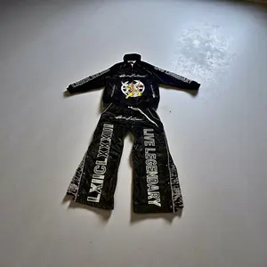 Andrew Lacasso Signature Mood Flare Windbreaker Set Clothes Menswear Pants Top Suits Man