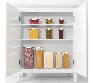 Sorbus Airtight Plastic Food Container, Tall Rectangle -4 Pack