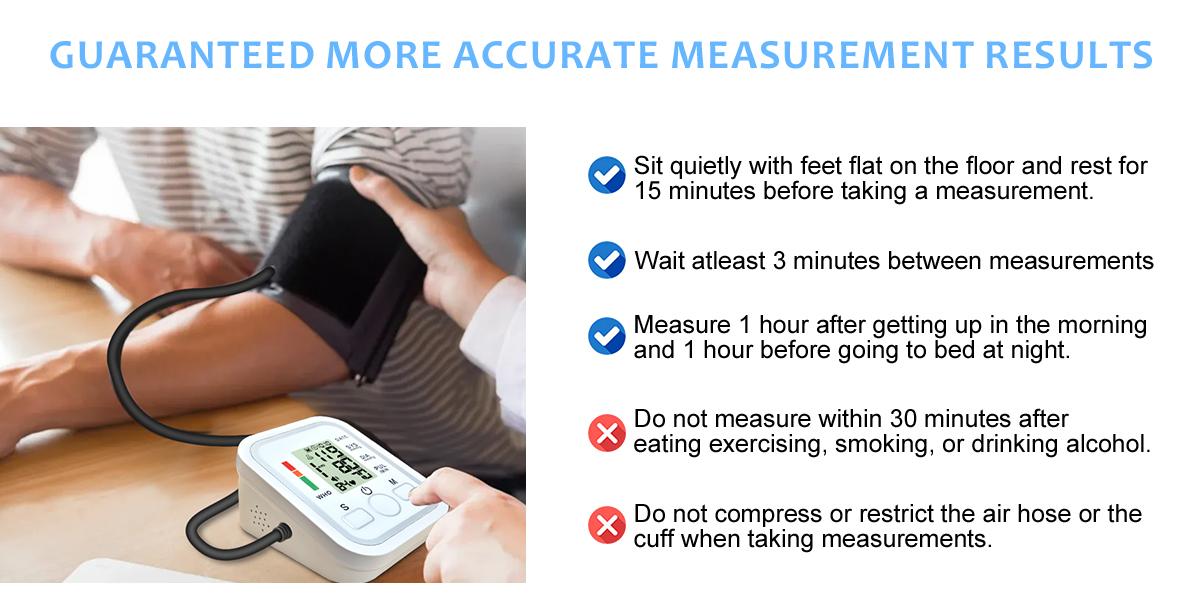 Digital Blood Pressure Monitor for Home Use, BP Machine with Extra Large LCD Screen & Easy-to-Read Backlight, High-Accuracy Accurate Upper Arm Cuff Smart Heart Rate Monitor for Elderly