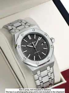 Royal Oak Series Men's Mechanical Watch, Luxury Business Casual Fashion, Automatic Mechanical, Hollow Back, Butterfly Buckle, Stainless Steel Strap