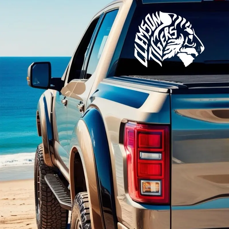 Clemson Tigers Decal for Car Yeti Cup Cooler or Any Hard Surface Awesome Design Perfect for Vehicle Personalization