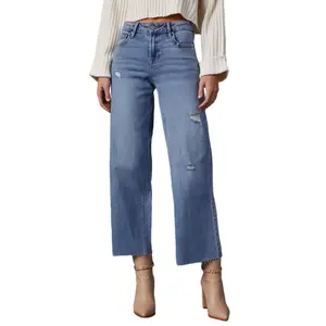 Dokotoo Womens High Waist Baggy Jeans Wide Leg Casual Petite 2026 8 points Length Stretch Denim Pants