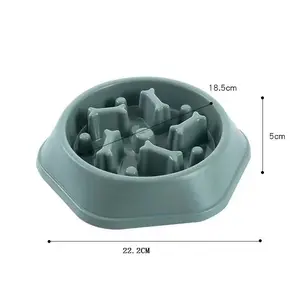 Slow Food Dog Bowl Non-Slip Anti-Choking Bowl Golden Retriever Large Dog Oversized Slow Food Rice Bowl Pet Dogs Small Dogs