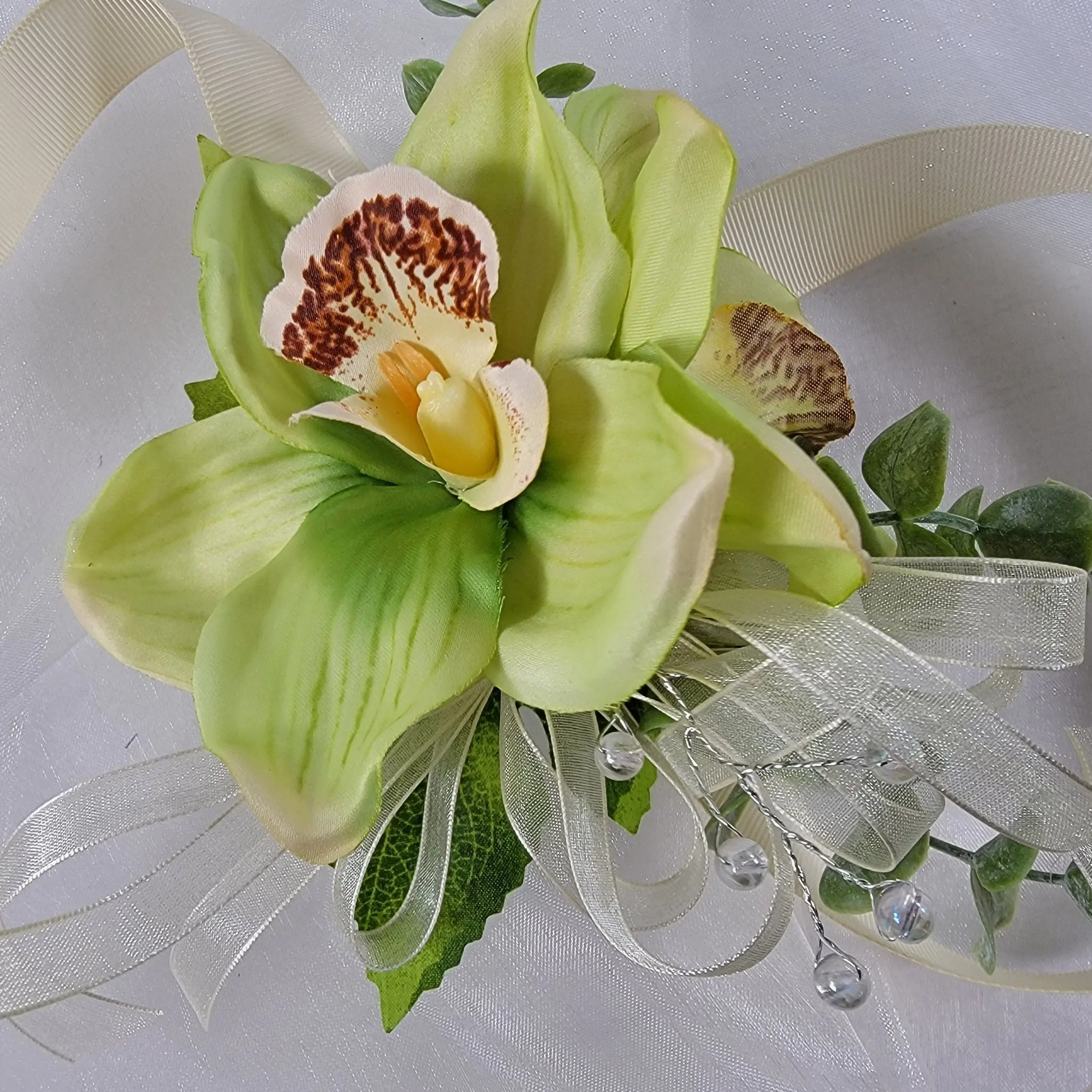 Artificial orchid flower corsages for wedding/prom/bridal