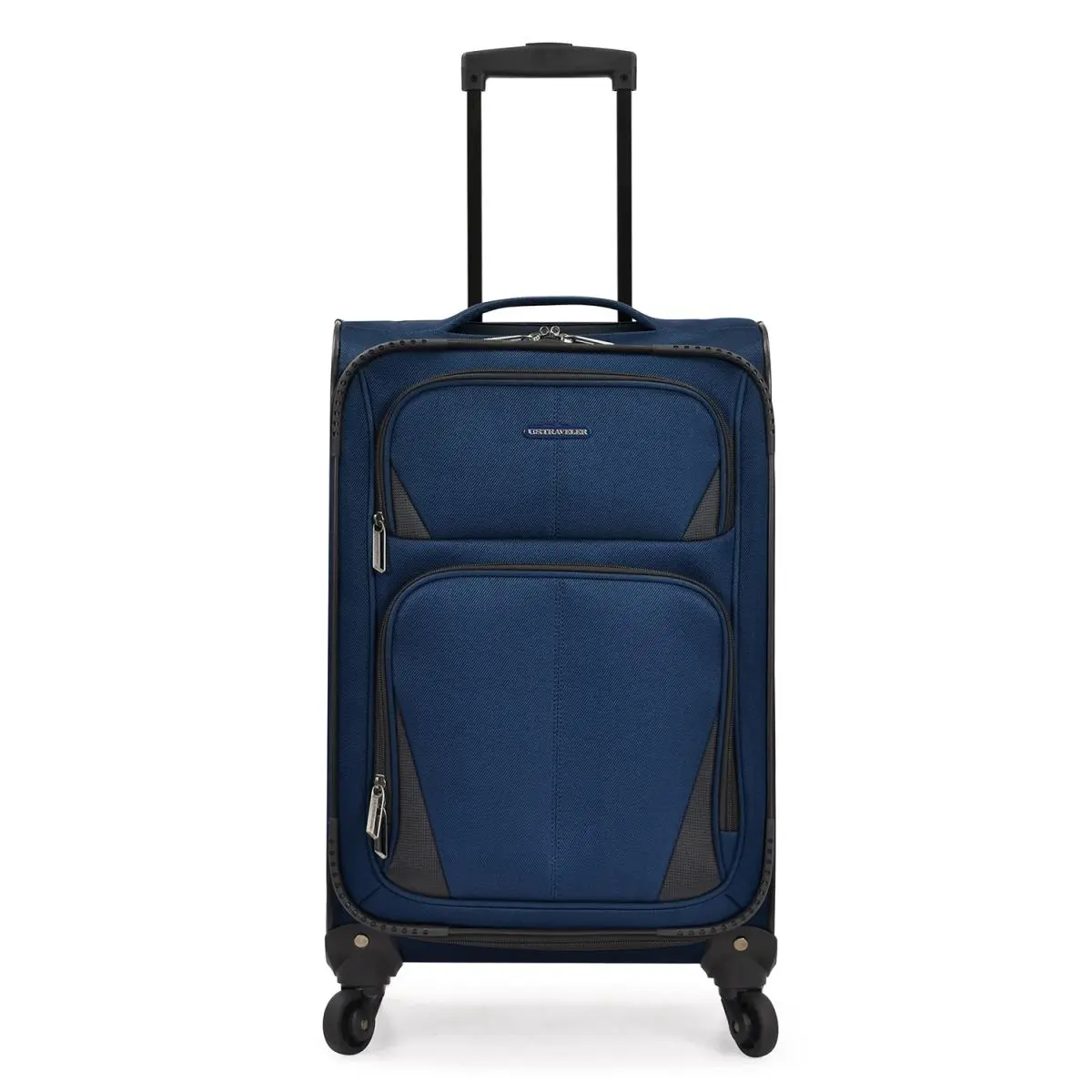 U.S Traveler US08125N23 22 in. Carry-on Aviron Bay Expandable Softside Durable Luggage with Spinner Wheels, Navy, Luggage & Bags, Durable Luggage & Bags