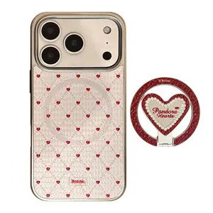 French Red Hard Case For MagSafe For iPhone 17 16 15 14 13 12 11 Pro Max 16plus Anti-drop Shockproof Back Cover