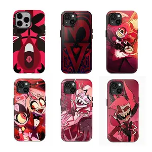 Hazbin Hotel Alastor Inspired Custom Polycarbonate Shockproof Rubber Smartphone Case, Protective Anti-Scratch Slim-Fit Tech Accessory Cover for iPhone 11-17 Pro Max Plus Devices (Casing with Enhanced Protection)