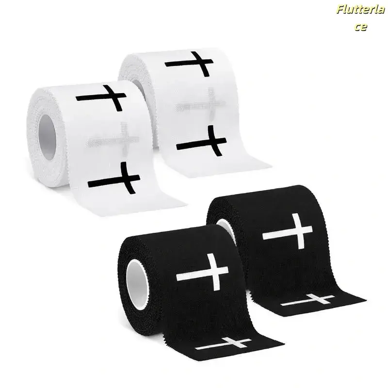 Christian Cross Stabilizing Sports Tape - 2in x 23ft Cotton Wrap for Wrist, Hand & Arm Support, Jesus-Themed Tape for Soccer, Gym, Church Gifts, Stabilizing Sports Tapes summerwins