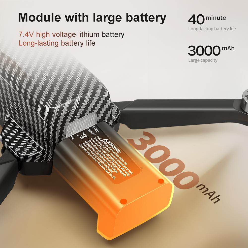 GPS Drone for Adults with 4K Dual Camera, FPV RC Quadcopter, Auto Return, GPS Follow Me, Circle Fly, 4.5" LCD Tablet Screen, Brushless Motor, Lightweight Foldable Drone for Beginners, 2 Batteries + Carrying Case Bundle Obstacle Avoidance optical flow