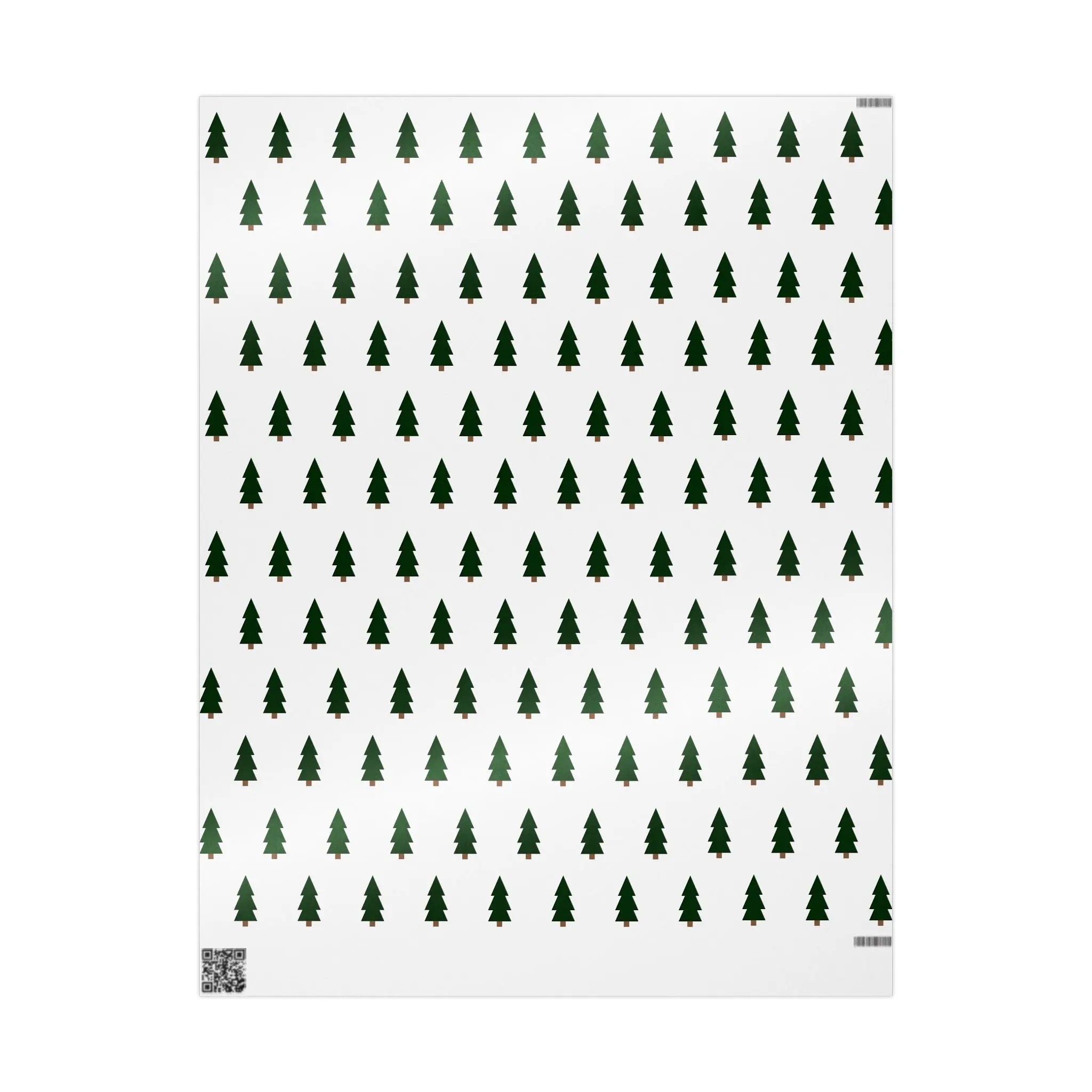 Simple Christmas Tree Wrapping Paper
