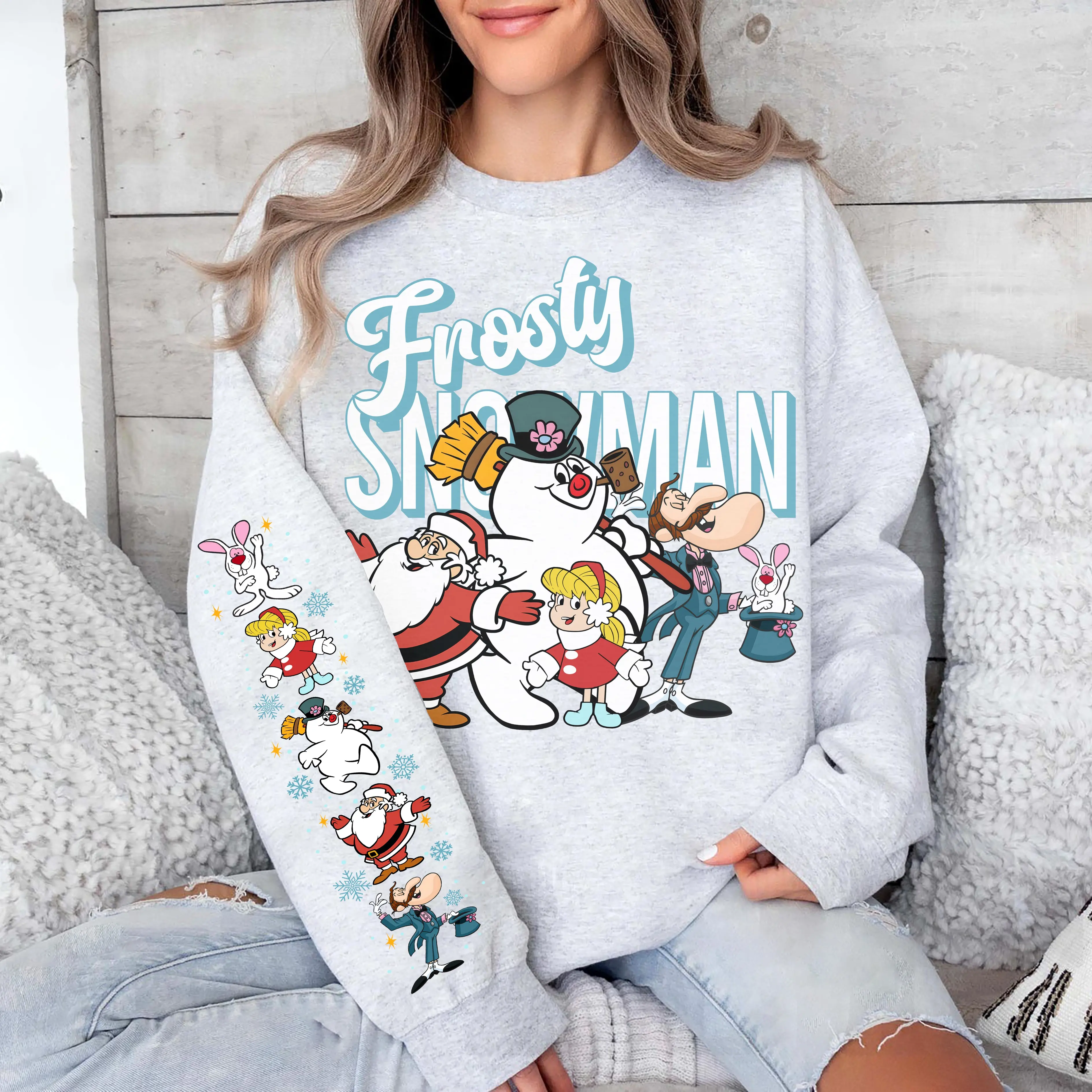 Vintage Frosty The Snowman Sweatshirt, Retro Christmas Hoodie, Cute Christmas Shirt, Frosty Christmas Tee, Snowman Sweater