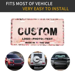 Custom Front Plate for Women Made in USA - Custom License Plates with Text, Photo, or Logo, Aluminum Custom Front Tag Auto Accessory for Garage, Bar, Club, Door Plates (6 x 12-inch)
