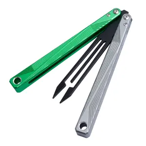 1pc Tuning Fork Trainer, Outdoor Flip Toy, Edc Trainer, Beginner Balisong, Perfect for Skill Development, Durable Design, Portable, Lightweight