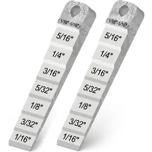 2PCS 4" Pipe Spacer Wedge Stepped Guage Fit for Pipe Spacing Welding, Pipe Fitting Tools Fit for Pipe Spacing Welding, Stepped Flange Wedge with Lanyard Hole Pipefitter Tools