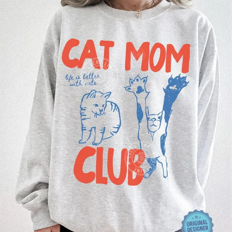 Cat Mom Sweatshirt, Cat Mama Shirt, Cat Mom Sweatshirt, Gift For Cat Mom, Funny Cat Sweatshirt, Cat Lover Shirt, New Cat Mom Shirt, Fur Mama
