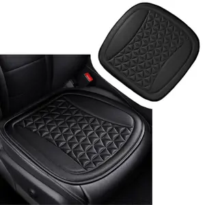 Breathable Car Seat Covers - Cooling Pad for Front Seats, Heat Dissipation & Wear Reduction, Anti-Slip Ventilated Summer Car Accessories - Black