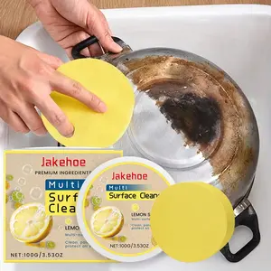 Lemon Scented Cleaning Paste, 1 Box Multi-purpose Cleaning Paste, Household Cleaner for Bathroom Kitchen Countertops Floor Wood Cleaner