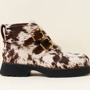 Modern Leather Statement Boots with Sculptural Sole