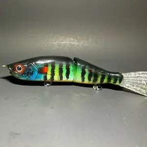 6 inch custom painted UV soft tail glidebait