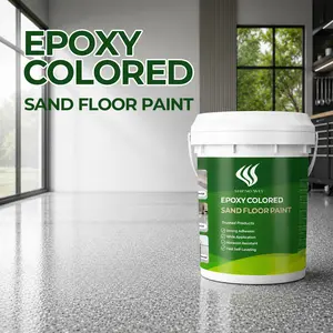 Floor paint Marble Gray Epoxy Floor Coating Kit - Waterproof, Self-Leveling & Non-Slip Garage Floor Pain