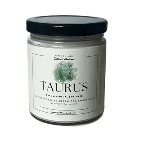 Taurus Zodiac Candle